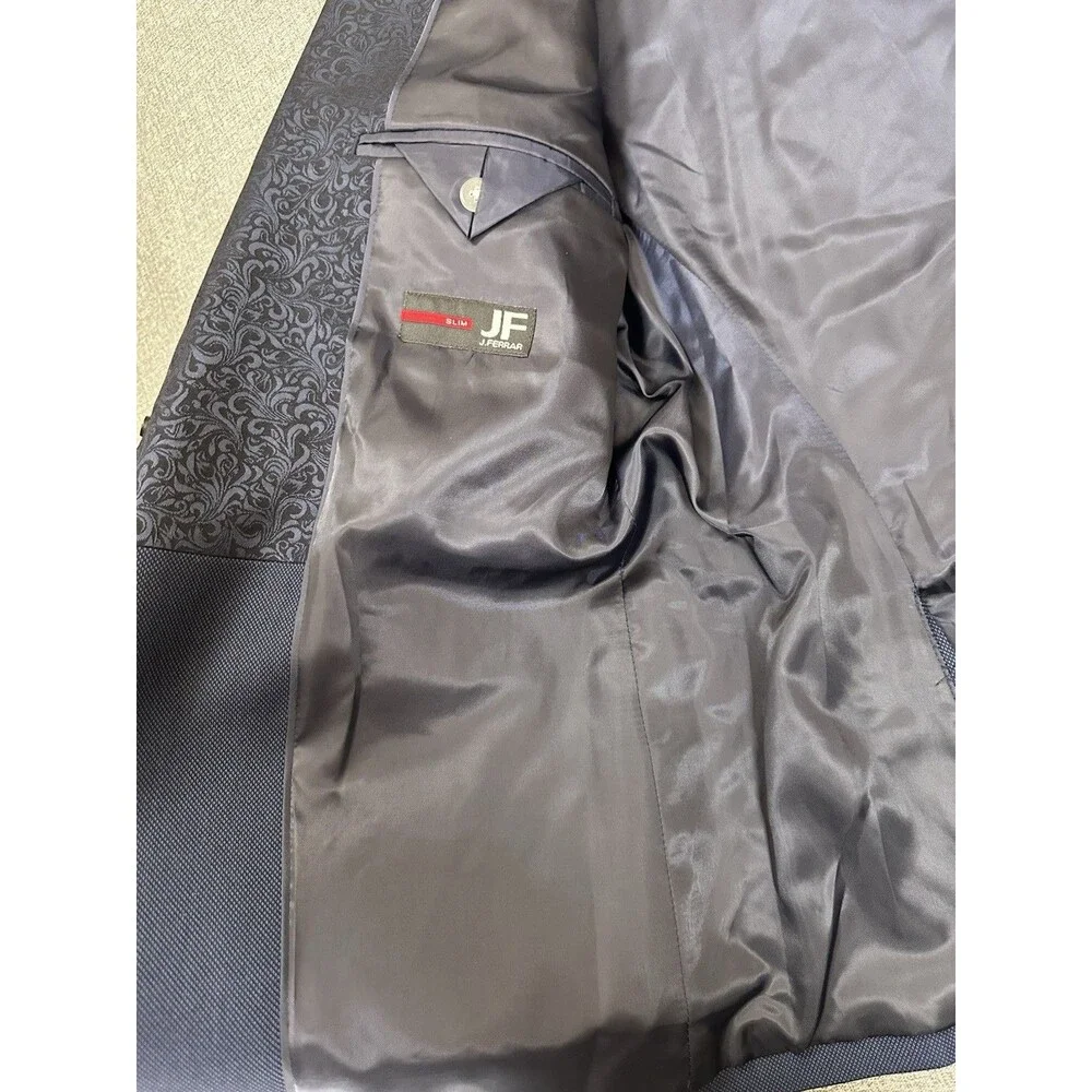 J.Ferrar Evening Edition Mens Stretch Fabric Slim Fit Tuxedo Jacket Size 42R